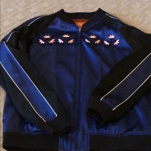 Reversible opening ceremony bomber jacket